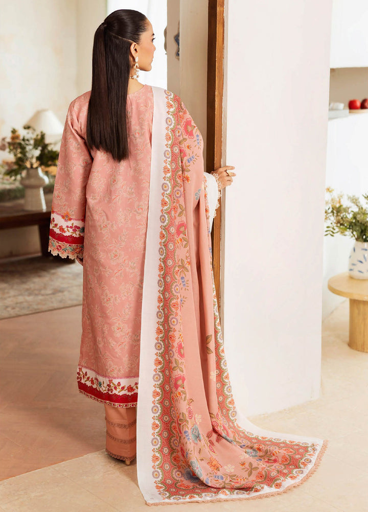 Nissa Floral Symphony by Rajbari Embroidered Marina Suits Unstitched 3 Piece RB25NM D-12 - Winter Collection