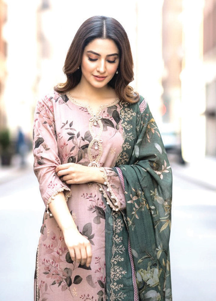 Salina by Regalia Textile Unstitched Embroidered Lawn 3 Piece Suit RG26EU D-3 - Summer Collection