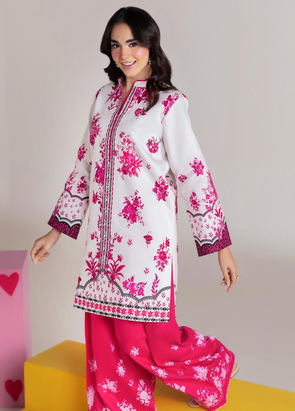 Amal Prints by RajBari Unstitched Printed Lawn 2 Piece Suit RB26UPA D-1 - Summer Collection