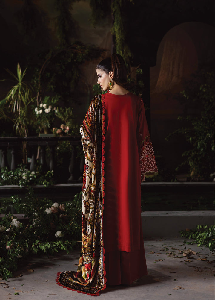 Amelia by Mahnur Unstitched Luxury Cotrai Embroidered 3 Piece Suits MN25AL AM-013 - Winter Collection