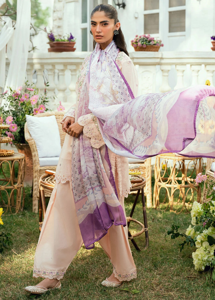 Lamhay by Dhanak Pret Swiss Voile 3 Piece DHN26PSV DC-2576 - Summer Collection