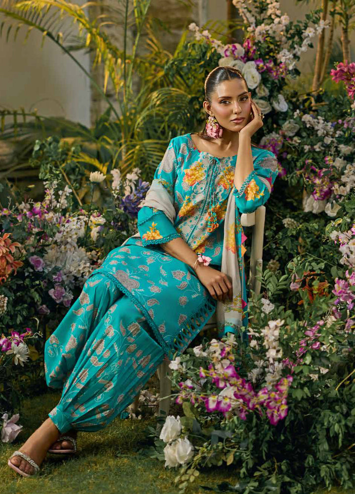 C Prints by Charizma Unstitched Printed Lawn 3 Piece Suit CHR26ULP CP6-12 - Summer Collection