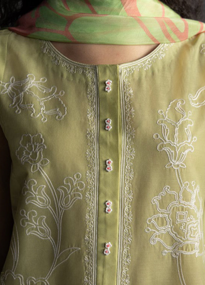 Coco by Zara Shahjahan Unstitched Embroidered Lawn 3 Piece Suit CZS26UL ISLA-4B - Summer Collection