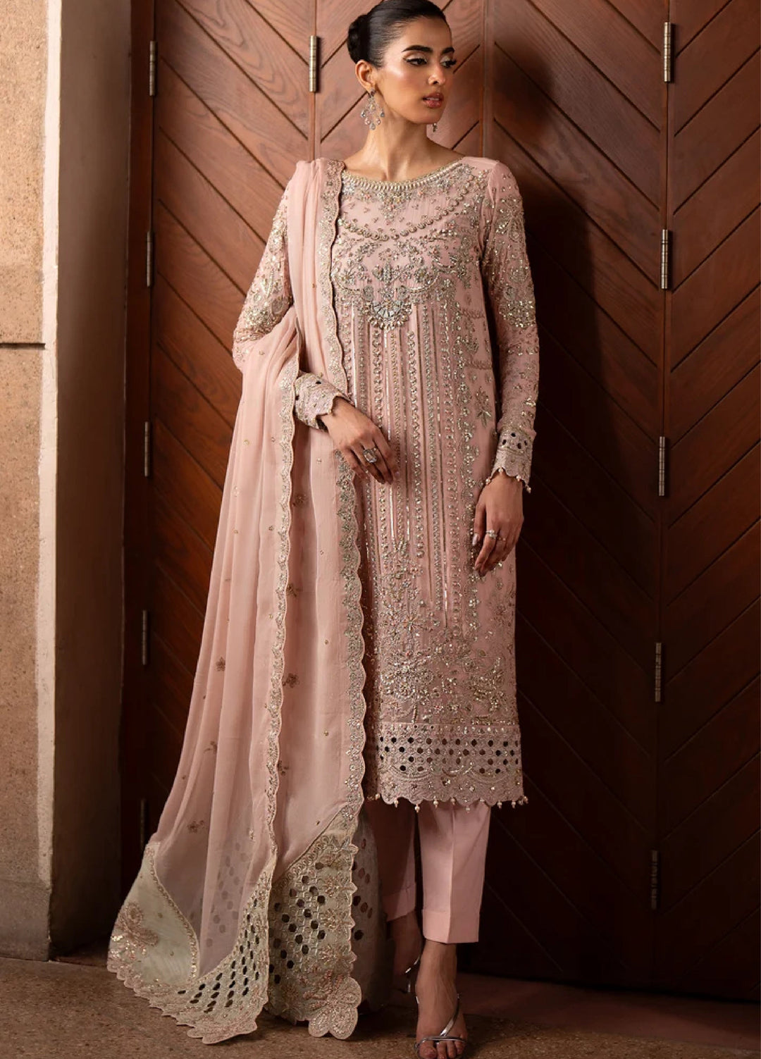 Casabella by Emaan Adeel Unstitched Embroidered Chiffon 3 Piece Suit KAYLIN - Festive Collection