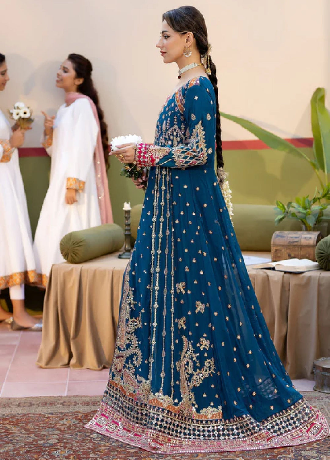 Sahellian by Meerak Women Pret Luxury Chiffon 4 Piece Gulbahar - Formals Collection