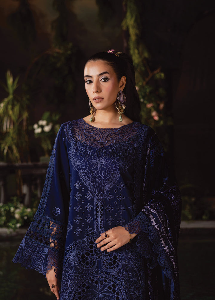 Amelia by Mahnur Unstitched Luxury Cotrai Embroidered 3 Piece Suits MN25AL AM-004 - Winter Collection