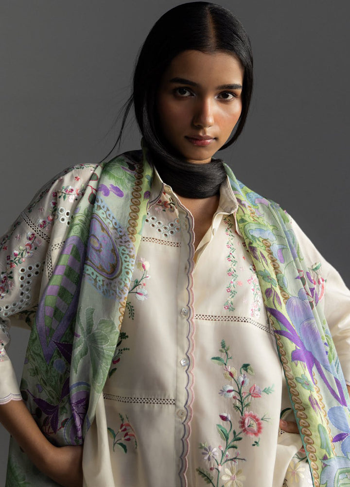 Coco by Zara Shahjahan Unstitched Embroidered Lawn 3 Piece Suit CZS26UL SEREN-5A - Summer Collection