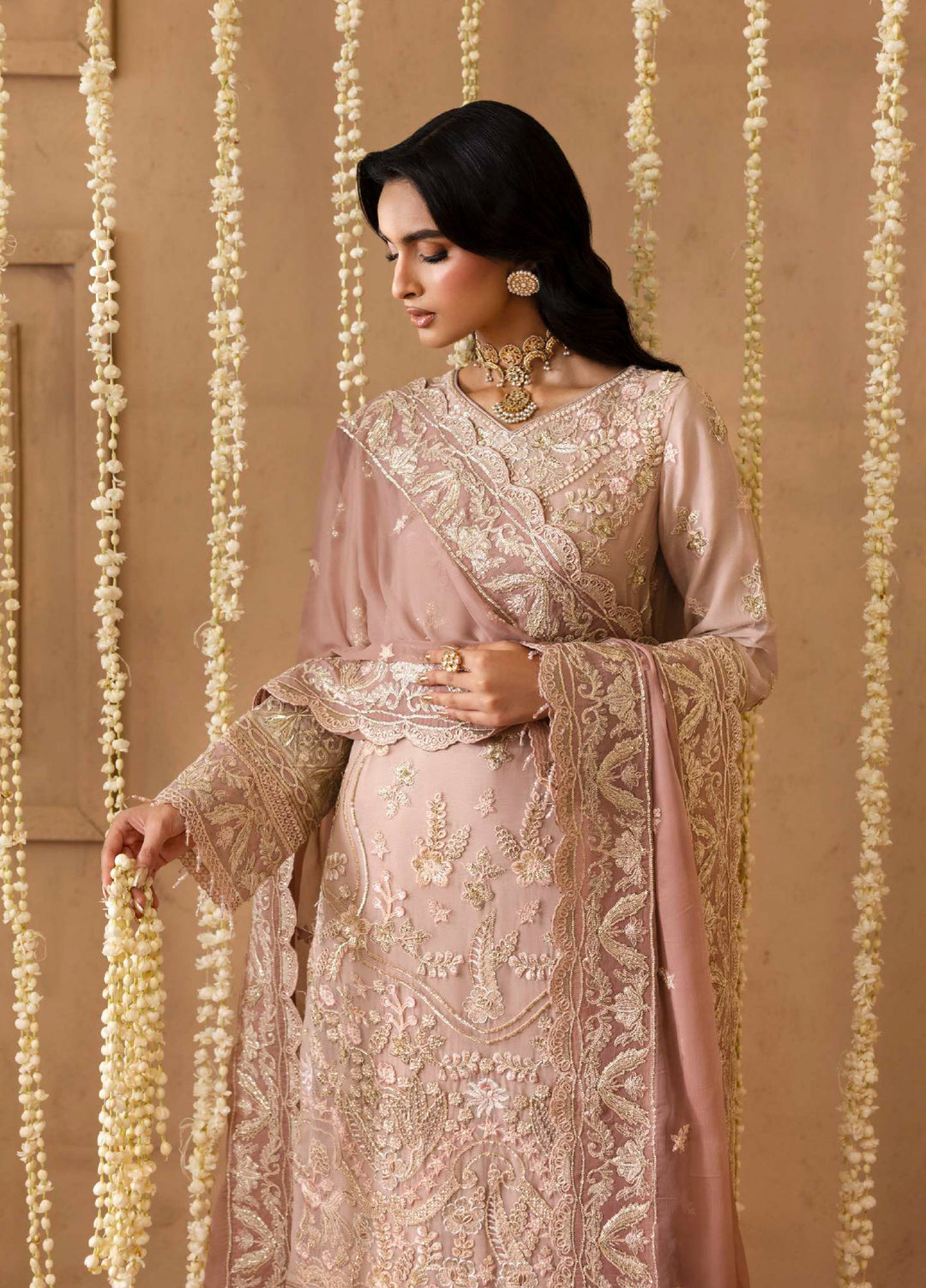 Shehrzadi by Emaan Adeel Unstitched Embroidered Chiffon 3 peice EA25SC Laila - Formals Collection