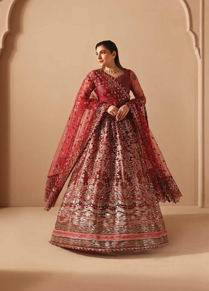 Neorah by Xenia Formals Unstitched Net Embroidered 3 Piece Suit XE26UN D-8 DUREZA - Festive Collection