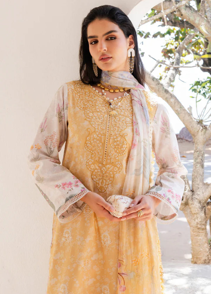 Shezlin Chikankari by Aabyaan Unstitched Embroidered Lawn 3 Piece Suit ABY26USC AZ-10 NURAYA - Summer Collection
