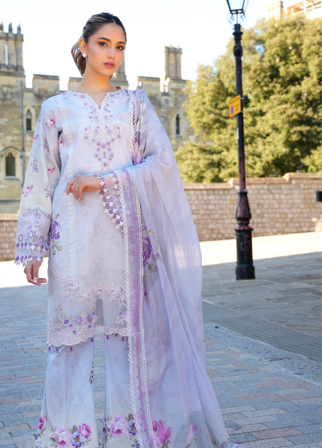 Al Zohaib Printkari Unstitched Embroidered Lawn 3 Piece Suit AZ26ULP 01 - Summer Collection