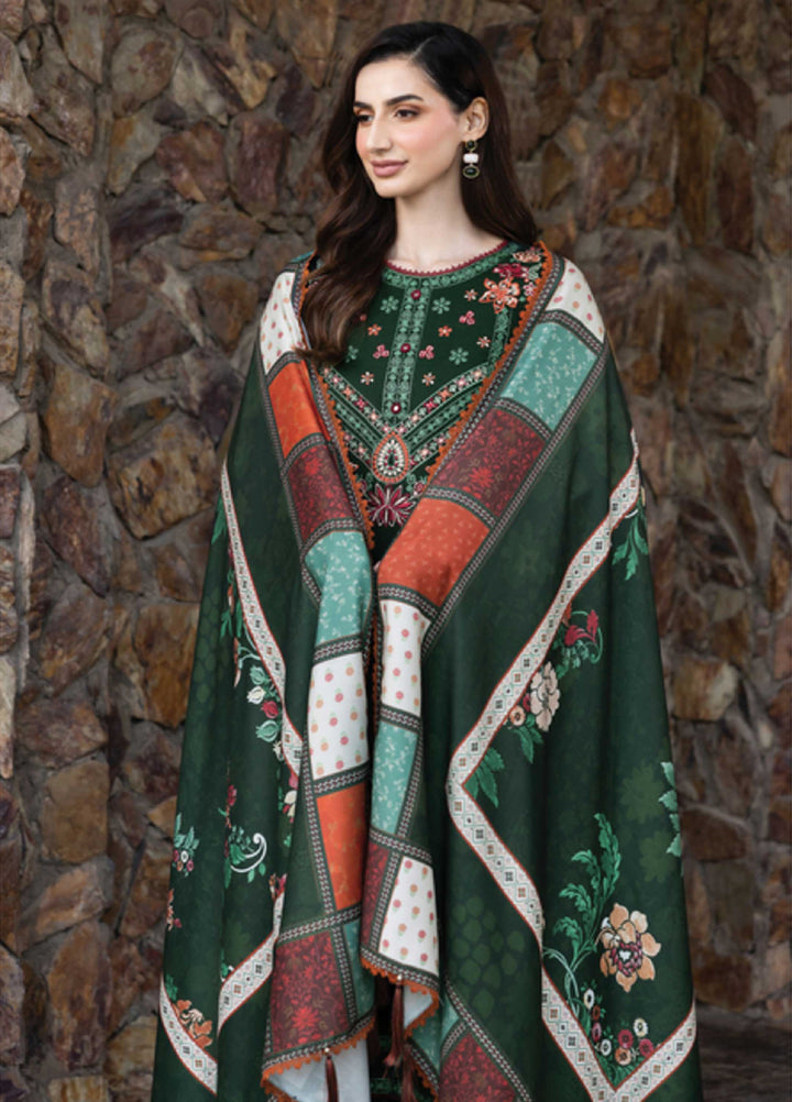Eminence by Farasha Embroidered Khaddar Suits Unstitched 3 Piece FSH25FW D-07 Daisywink - Winter Collection
