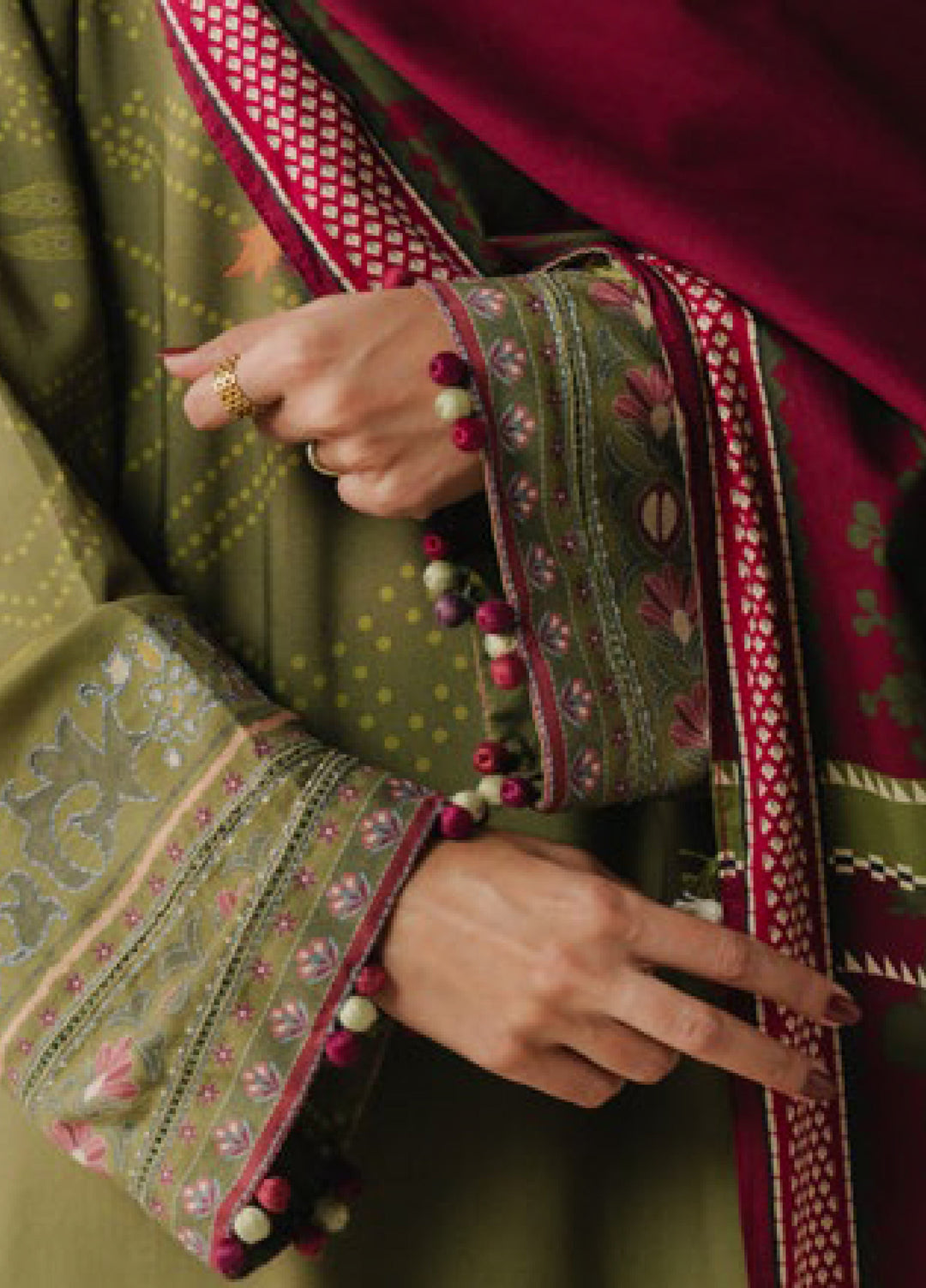 Coco by Zara Shahjahan Prints Unstitched Linen Suits 3 Piece CZS25PW Terracotta Sky D-9A - Winter Collection