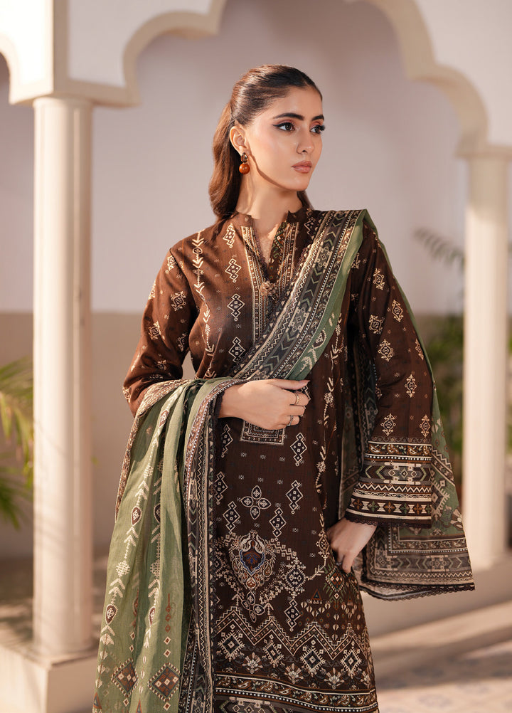 Regalia Textile Unstitched Printed Jacquard Lawn 3 Piece Suit RG26PUJL D-7 - Summer Collection