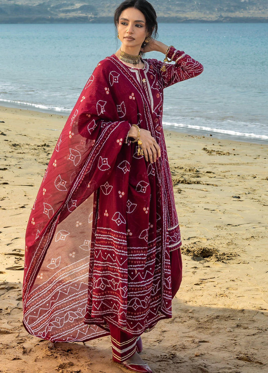The Chunri by Gul Ahmed Unstitched Printed Lawn 3 Piece Suit GA26UTCL CL-52180 B - Summer Collection