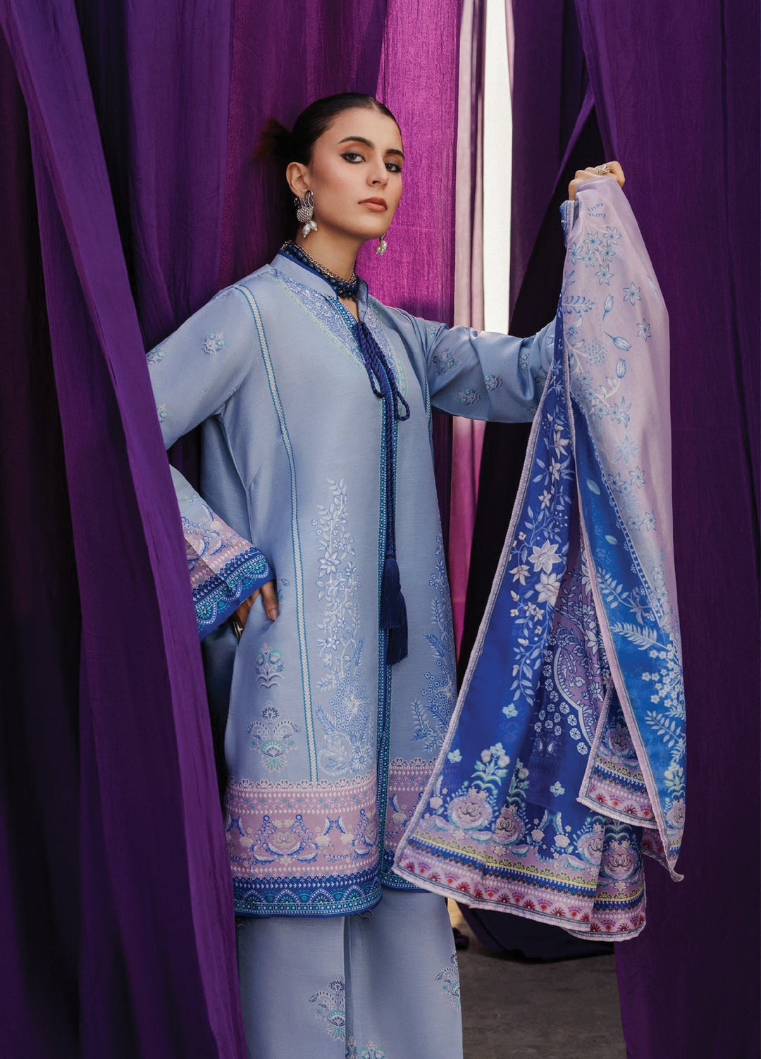 Aik Roz by Aik Atelier Unstitched Khaddar Printed Suits 3 Piece AIK25RK Look 08 - Winter Collection