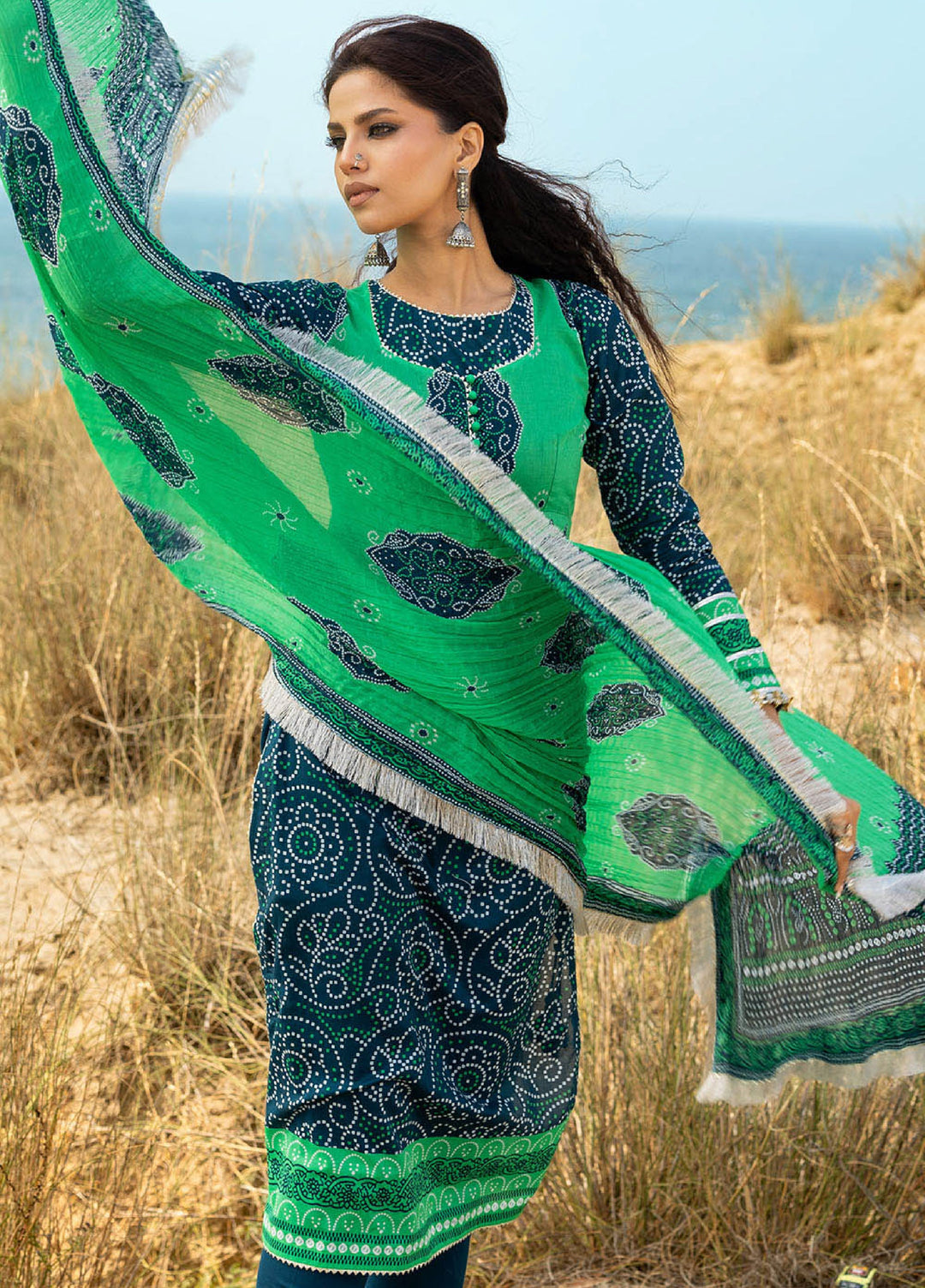 The Chunri by Gul Ahmed Unstitched Printed Lawn 3 Piece Suit GA26UTCL CL-62024 B - Summer Collection