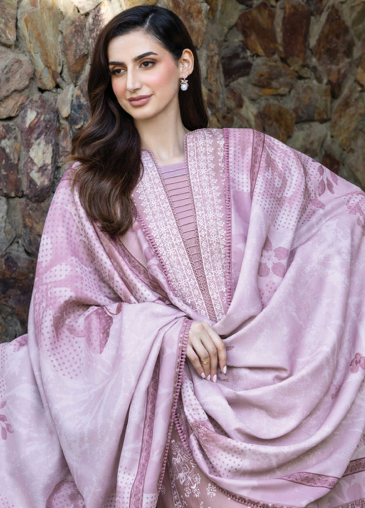 Eminence by Farasha Embroidered Khaddar Suits Unstitched 3 Piece FSH25FW D-06 Blushen - Winter Collection