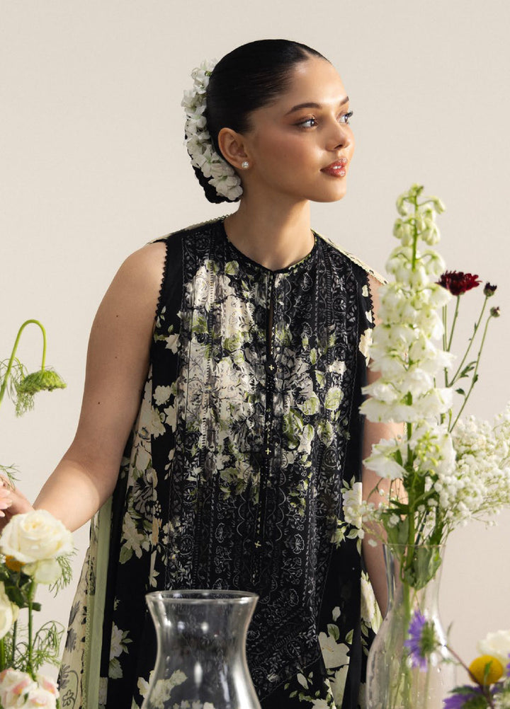 Coco by Zara Shahjahan Unstitched Printed Lawn 3 Piece Suit CZS26ULV HARU-1B - Summer Collection