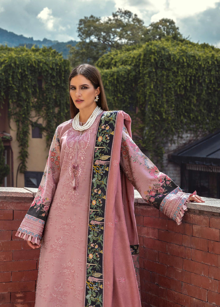 Mushq Broadway Under the Tuscan Sun Embroidered Viscose Suits Unstitched 3 Piece MQ25BT D-03 Cortona Bloom - Winter Collection