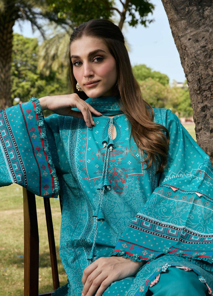 Angan by Kahf Unstitched Printed Lawn 3 Piece Suit KHF26ULA KEHKASHAN KPS-5B - Festive Collection