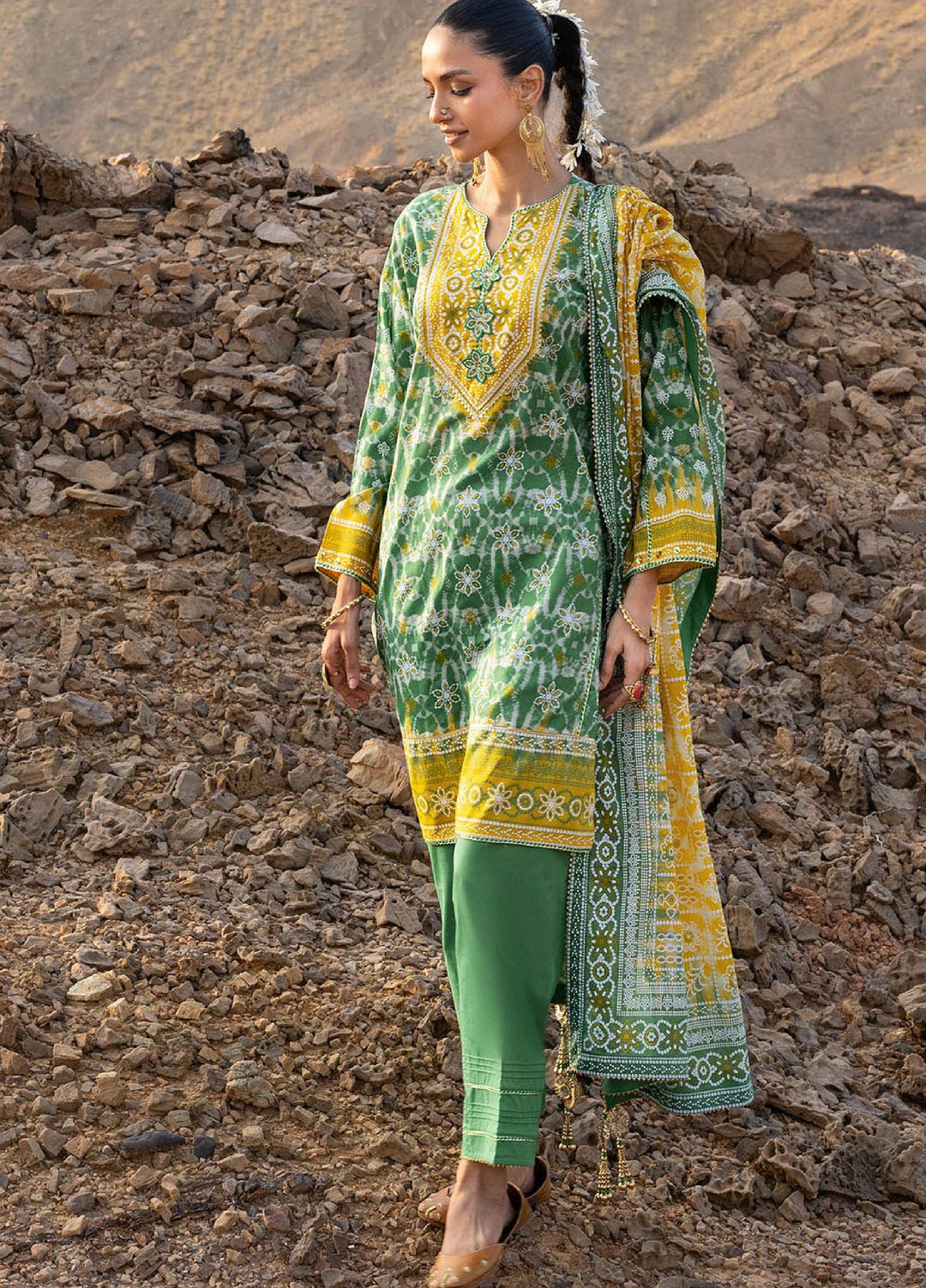 The Chunri by Gul Ahmed Unstitched Printed Lawn 3 Piece Suit GA26UTCL CL-62022 B - Summer Collection