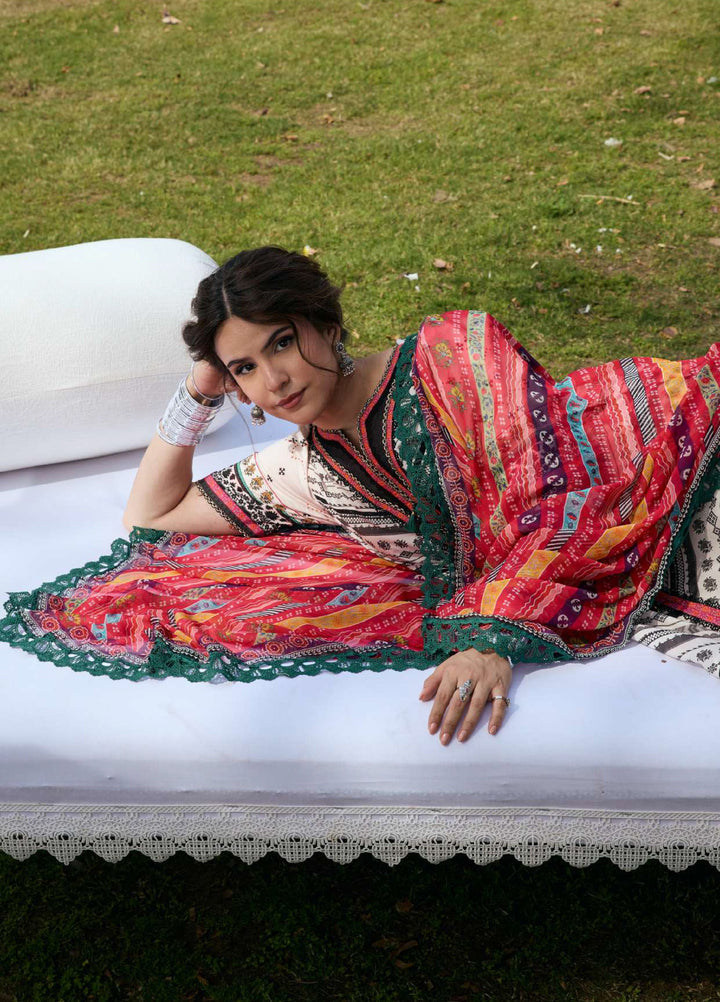 Angan by Kahf Unstitched Printed Lawn 3 Piece Suit KHF26ULA MEHRUBA KPS-2B - Festive Collection