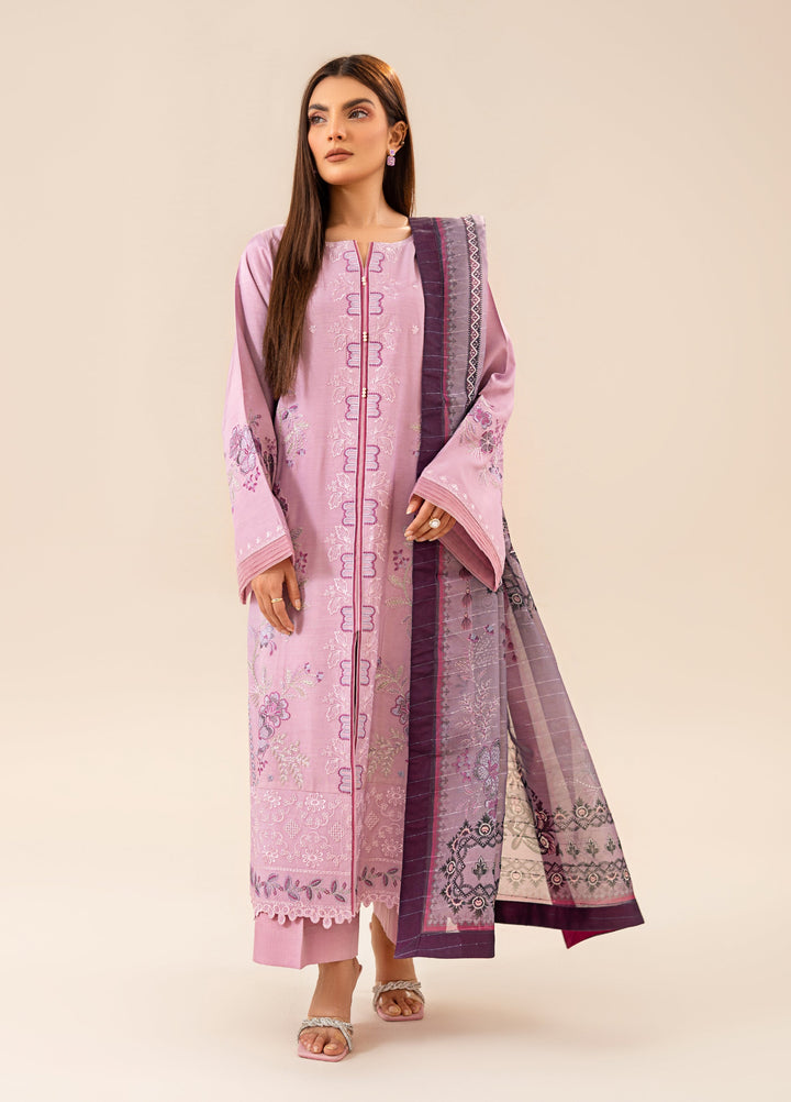Gohor e Nayab by Ruby Suleiman Pret Lawn Suits 3 Piece Lilac Garden - Festive Collection