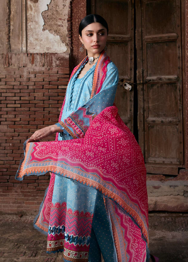 Angan by Kahf Unstitched Printed Lawn 3 Piece Suit KHF26ULA SHABNAM KPS-7B - Festive Collection