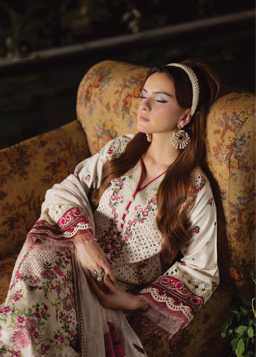 Amelia by Mahnur Unstitched Luxury Cotrai Embroidered 3 Piece Suits MN25AL AM-002 - Winter Collection