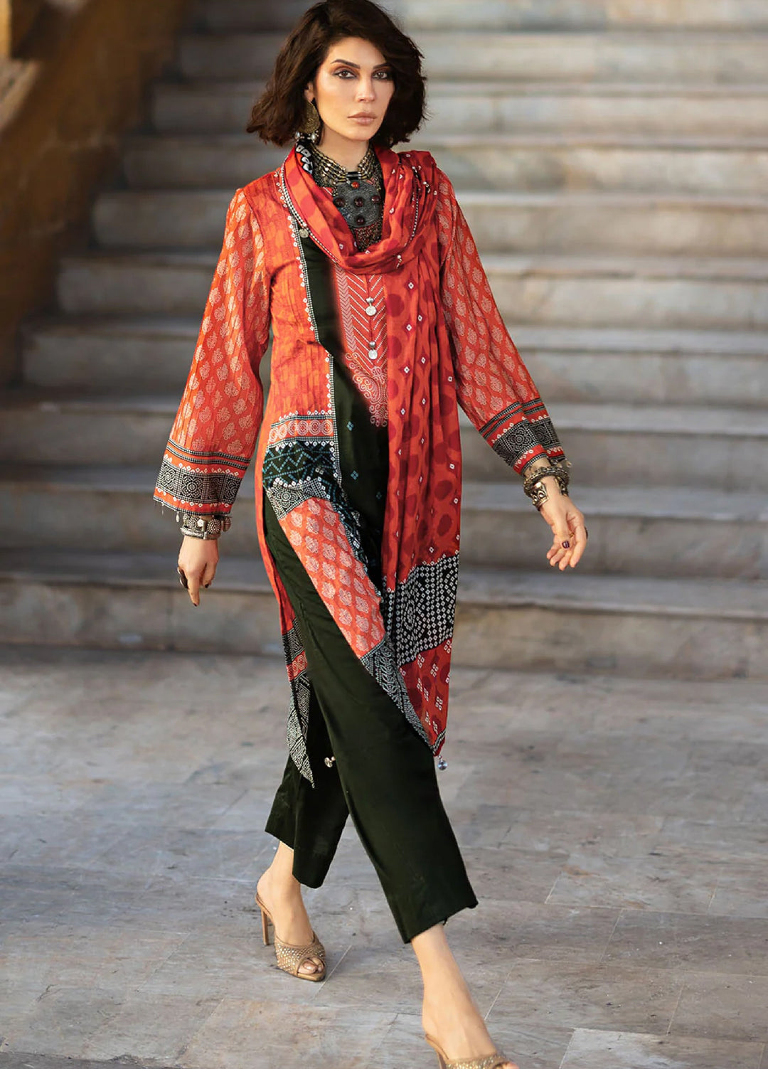The Chunri by Gul Ahmed Unstitched Printed Lawn 3 Piece Suit GA26UTCL CL-62148 A - Summer Collection