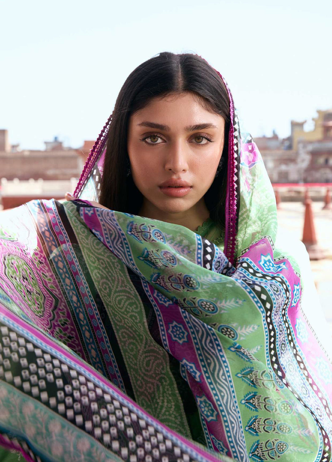 Angan by Kahf Unstitched Printed Lawn 3 Piece Suit KHF26ULA RUMI KPS-8B - Festive Collection