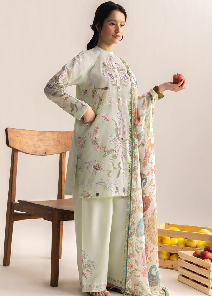 Coco by Zara Shahjahan Unstitched Embroidered Lawn 3 Piece Suit CZS26UCLP SIA-4B - Eid Collection