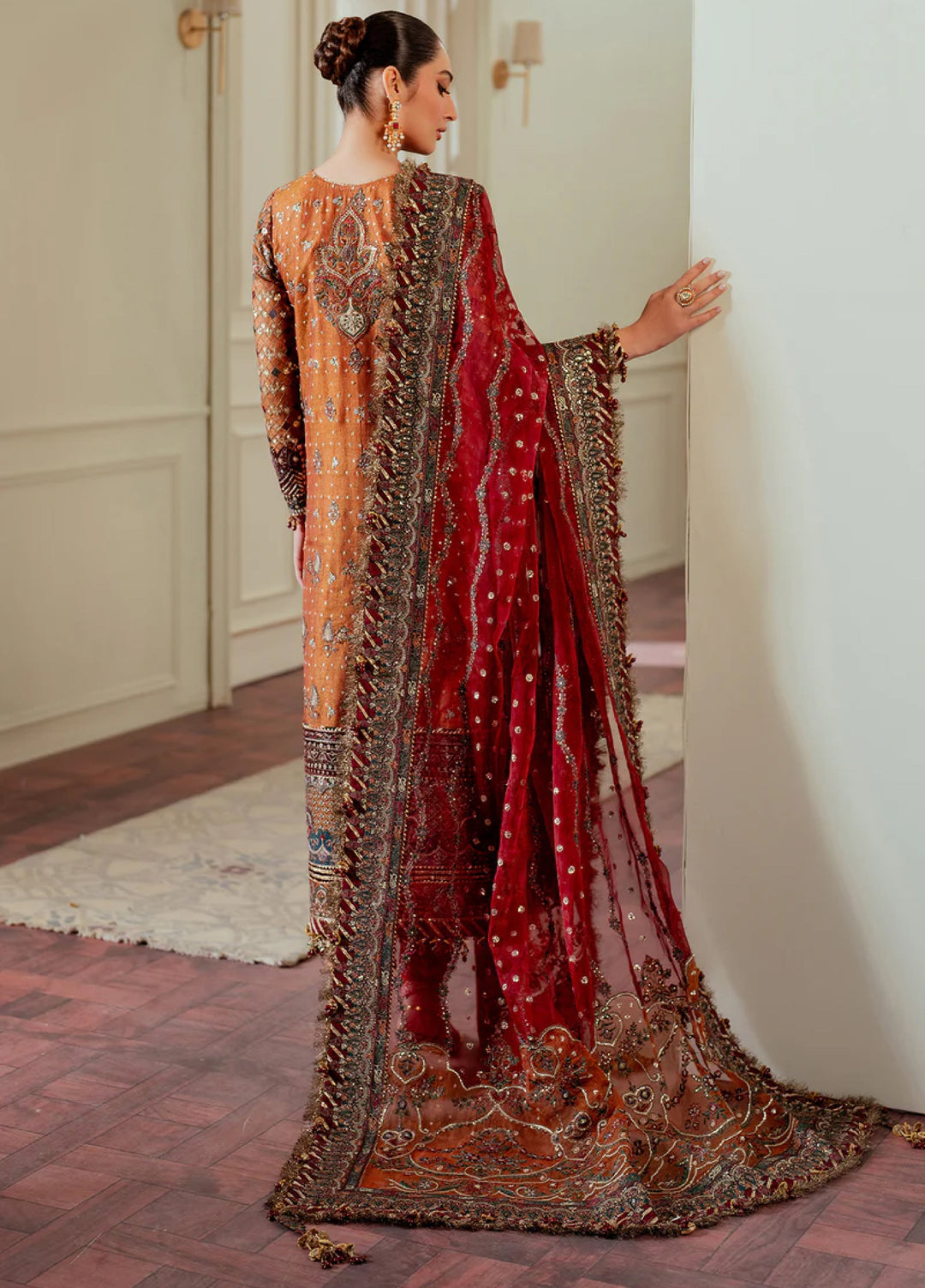 Chantelle by Baroque Unstitched Embroidered Net 3 Piece Suit BQ26UFC V13-D01 - Festive Collection