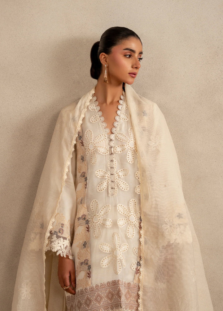 Meraki by Asifa and Nabeel Unstitched Embroidered Lawn 3 Pcs Suit AN26UM MSSL-09 Cloud Nine - Summer