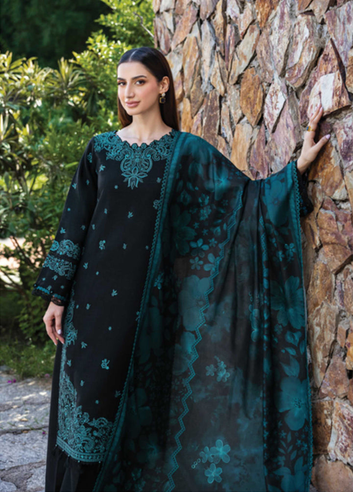Eminence by Farasha Embroidered Khaddar Suits Unstitched 3 Piece FSH25FW D-09 Sepia - Winter Collection