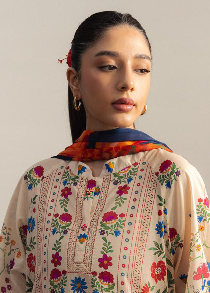Coco by Zara Shahjahan Unstitched Printed Lawn 3 Piece Suit CZS26ULV TAKARA-7A - Summer Collection