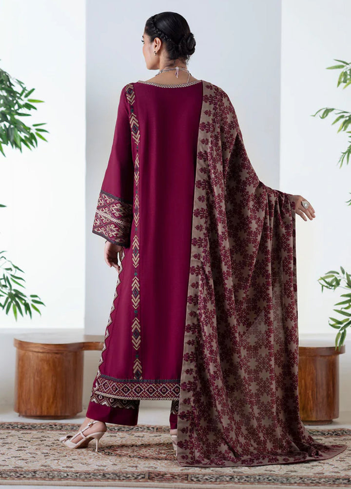 Noore by Freesia Unstitched Khaddar Embroidered Suits 3 Piece FRE25NW FSU-5670 Malalai - Winter Collection