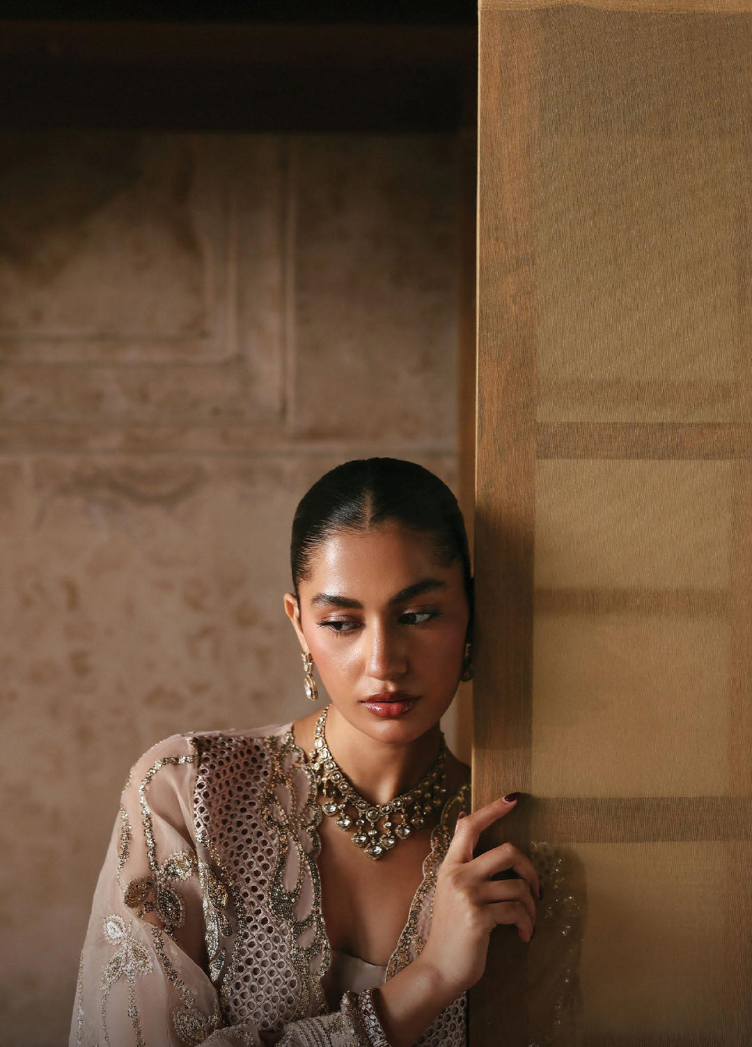 Kaashvi by Ayzel Unstitched Organza Embroidered Suits 3 Piece AAF25KW NEYSA AZW-25-V2-02 - Wedding Collection