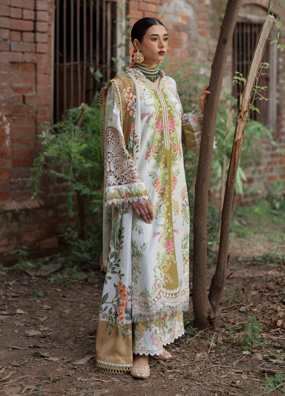 AJR Sard Shaam Embroidered Unstitched Linen Suits 3 Piece AJR25SS AJRW-08 GULRUKH - Winter Collection
