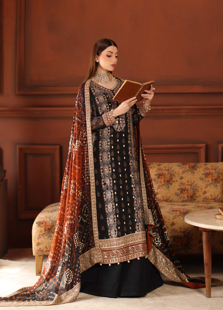 Alfaaz By Nureh Festive Unstitched Chiffon Embroidered 3 Piece Suits NU25AF NL-93 - Festive Collection