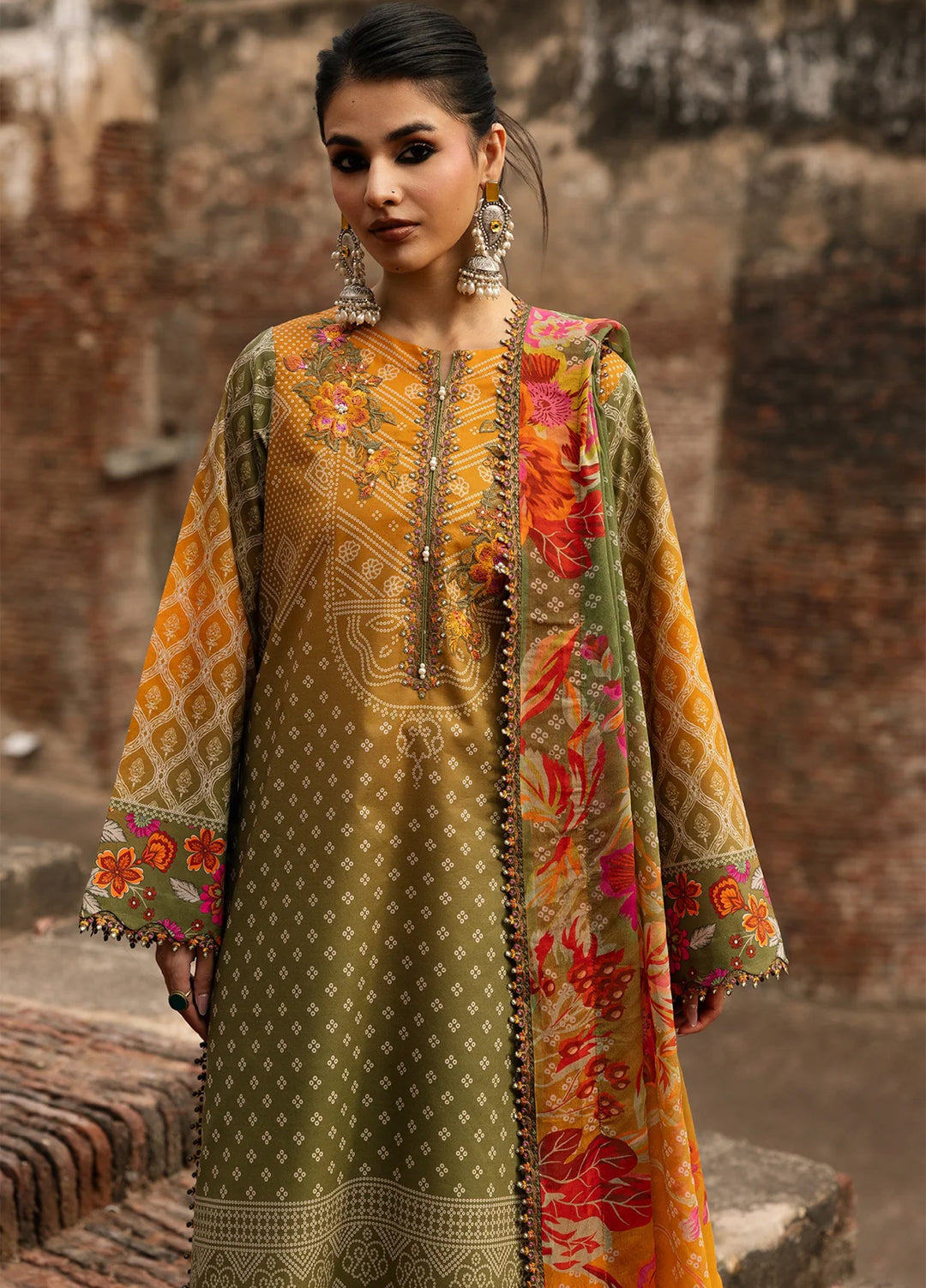 Chunri by Charizma Unstitched Embroidered Lawn 3 Piece Suit CHR26UCL CHN6-05 - Summer Collection