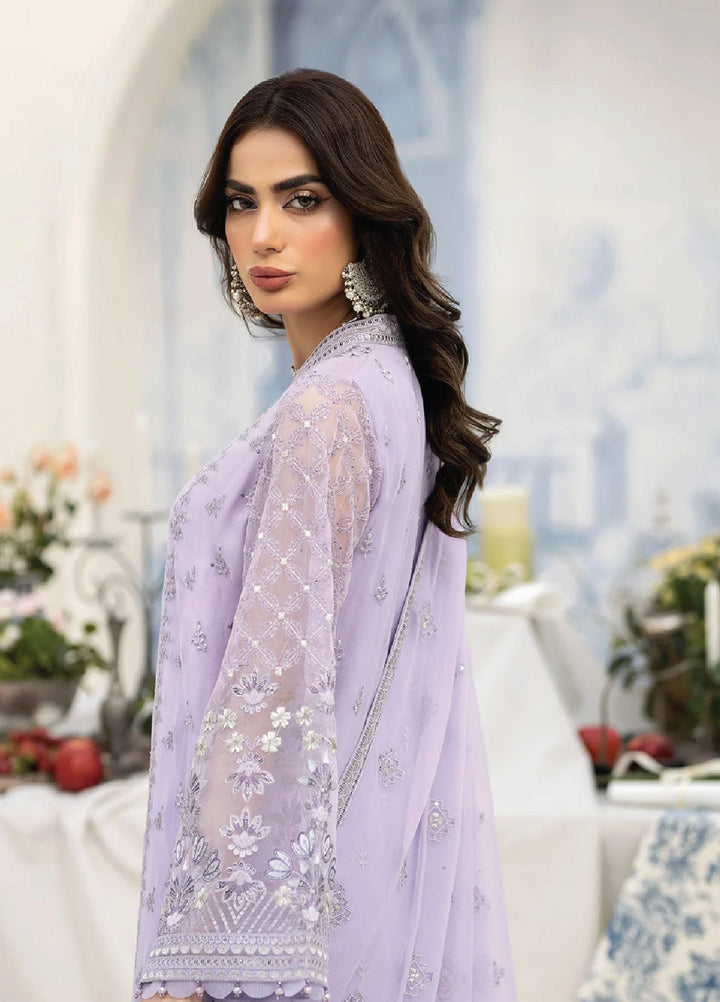 Lavish Premium Unstitched Embroidered Chiffon 3 Piece Suit Kashni - Wedding Collection
