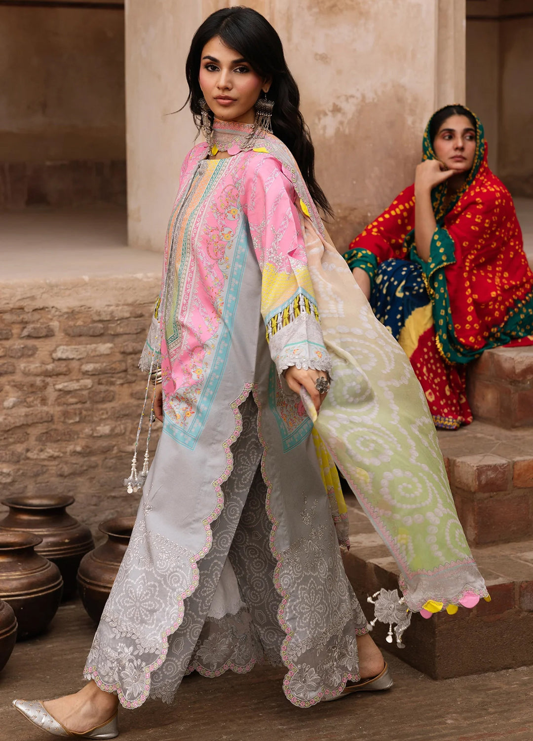 Chunri by Charizma Unstitched Embroidered Lawn 3 Piece Suit CHR26UCL CHN6-01 - Summer Collection