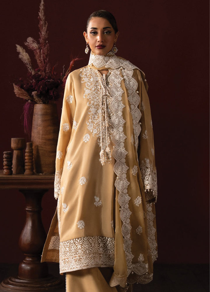 Lady by Aik Atelier Unstitched Tussar Silk Embroidered Suits 3 Piece AIK25L D-04 AIK25L - Festive Collection