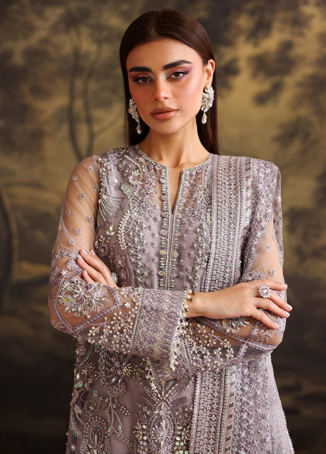 Chantelle by Baroque Unstitched Embroidered Net 3 Piece Suit BQ26UFC UF-4379 - Festive Collection