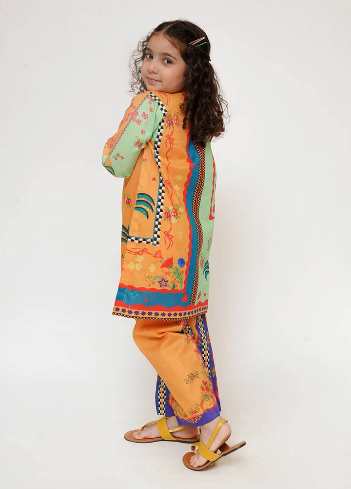 Senorita Girls RTW Printed Cotton 2 Piece Suit KAC-03469 - Casual Collection