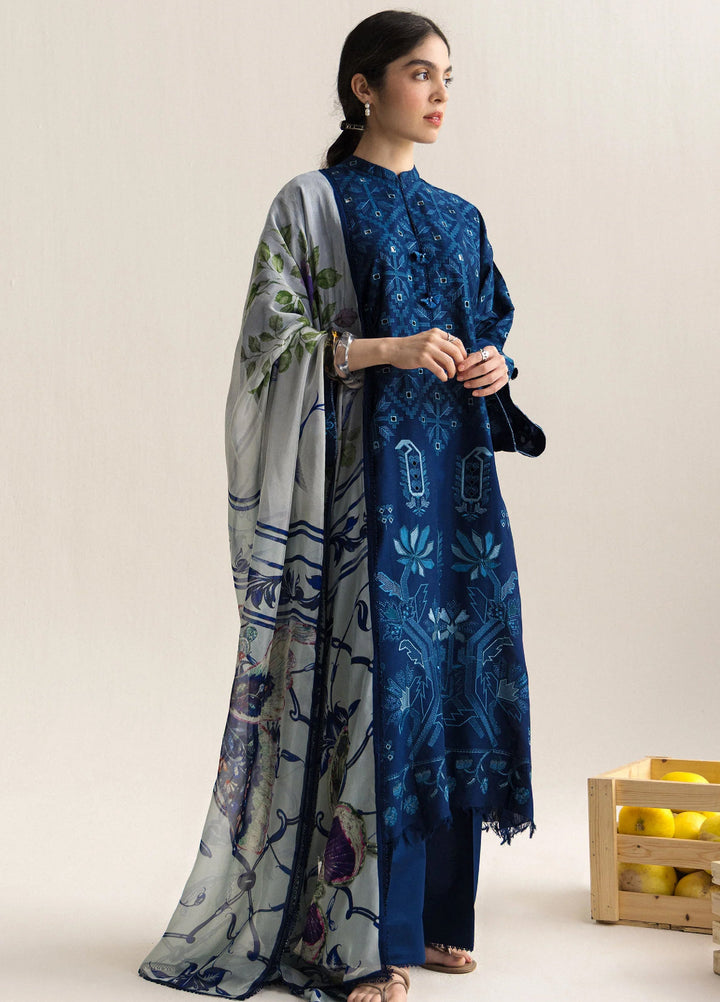 Coco by Zara Shahjahan Unstitched Embroidered Lawn 3 Piece Suit CZS26UCLP SOREN-9A - Eid Collection