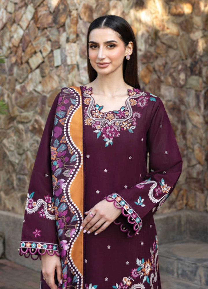 Eminence by Farasha Embroidered Khaddar Suits Unstitched 3 Piece FSH25FW D-10 Pheona - Winter Collection