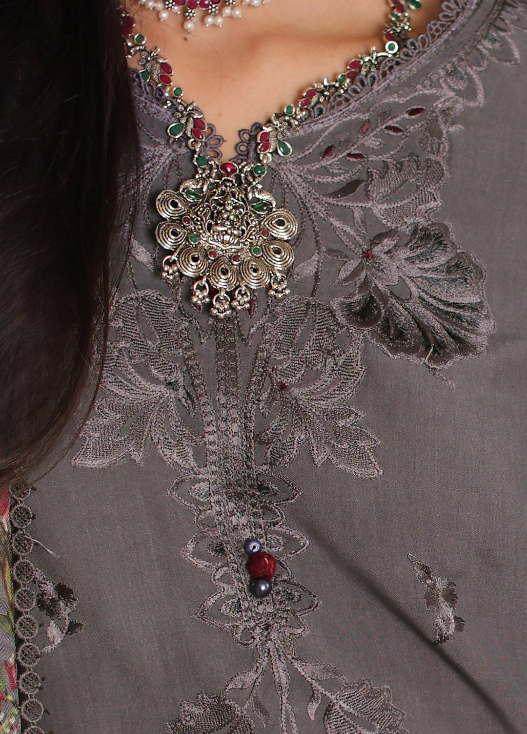 Noor by Saadia Asad Unstitched Embroidered Linen 3 Piece Suit SA26UNL D4 A - Winter Collection
